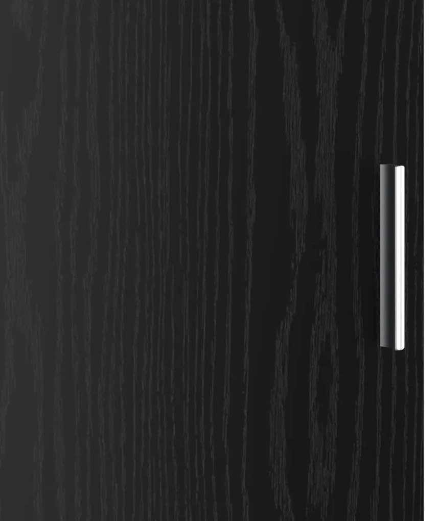 Magas Tároló Musta tammi 31,5 x 32 x 124 cm Faanyag