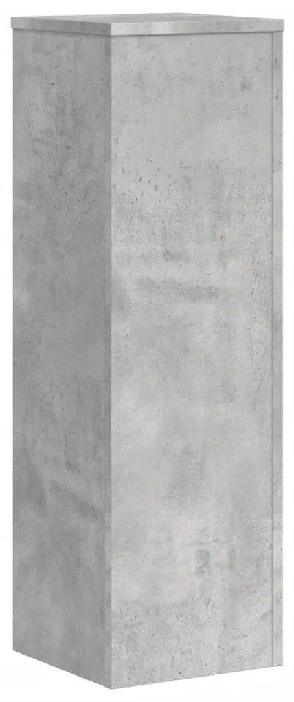 2 db betonszürke szerelt fa növénytartó állvány 25 x 25 x 80 cm