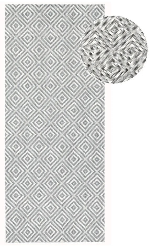 Karo szürke kültéri futószőnyeg, 80 x 200 cm - NORTHRUGS