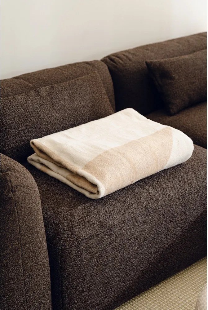 Bézs-krémszínű takaró 150x200 cm Tul – noo.ma