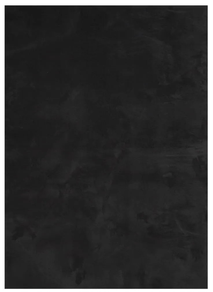 HUARTE fekete rövid szálú puha és mosható szőnyeg 120 x 170 cm