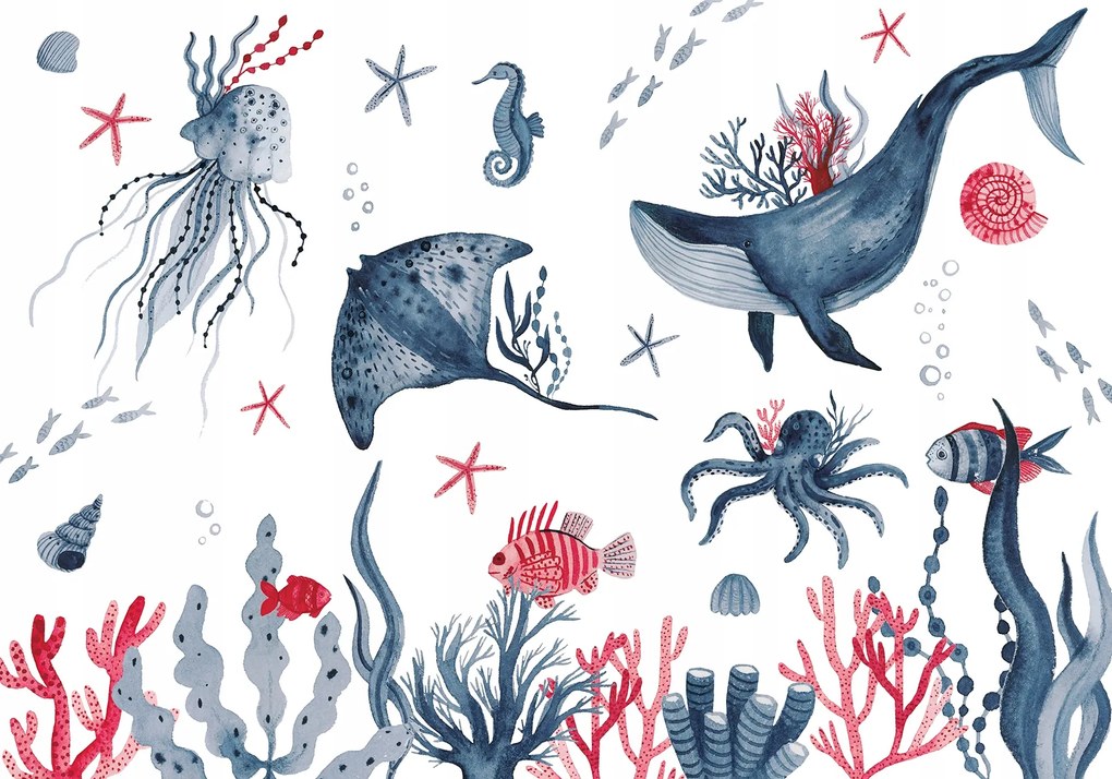 Fotótapéta gyerekeknek Víz alatti világ m2 flizelina