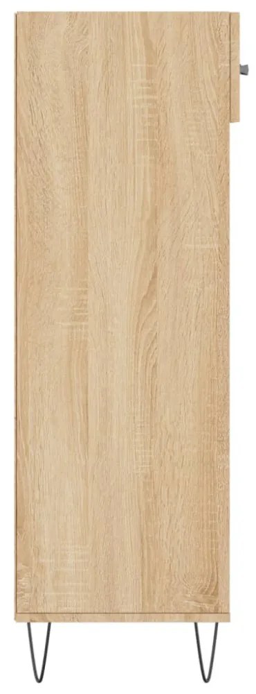 sonoma tölgy színű szerelt fa cipőszekrény 60 x 35 x 105 cm