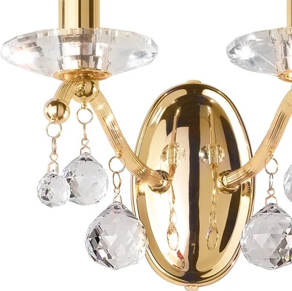 Kolarz 3234.62.3.KoT - Kristály fali lámpa CARMEN 2xE14/60W/230V 24K arany