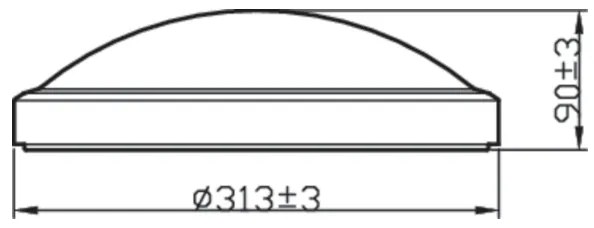 Philips - LED Fürdőszobai mennyezeti lámpa DORIS LED/17W/230V IP44