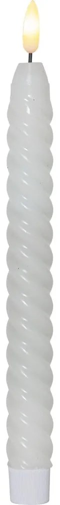 Flamme Swirl Antique 2 db fehér LED viaszgyertya, magasság 25 cm - Star Trading