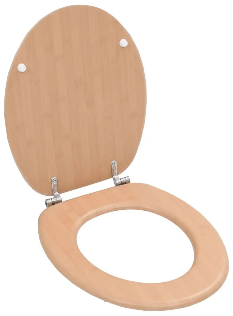 2 db bambuszmintás MDF WC-ülőke