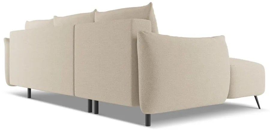 Bézs sarokkanapé (bal oldali) Malie – Makamii