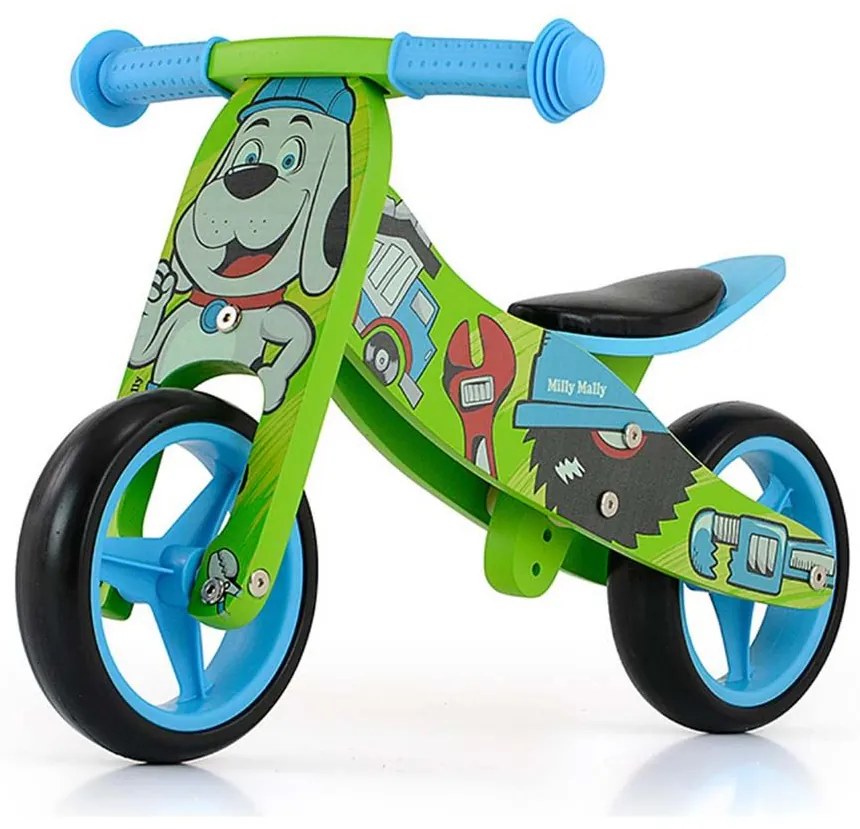 Gyerek multifunkciós fa futóbicikli Milly Mally Jake Bob