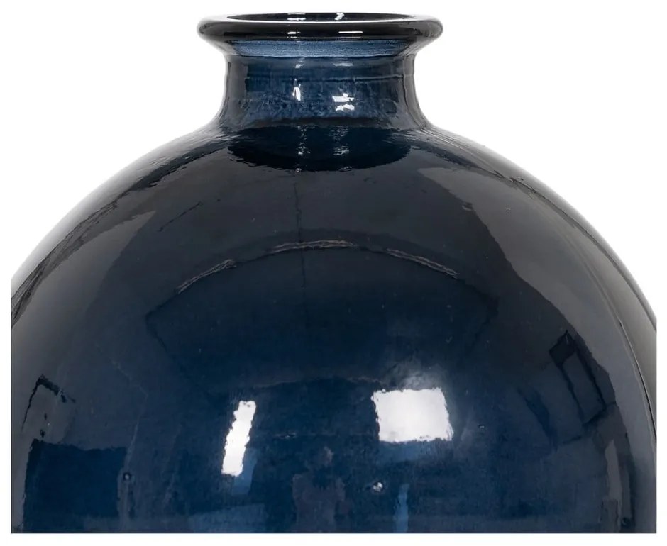 Sötétkék kézzel készített váza (magasság 18 cm) – Ixia