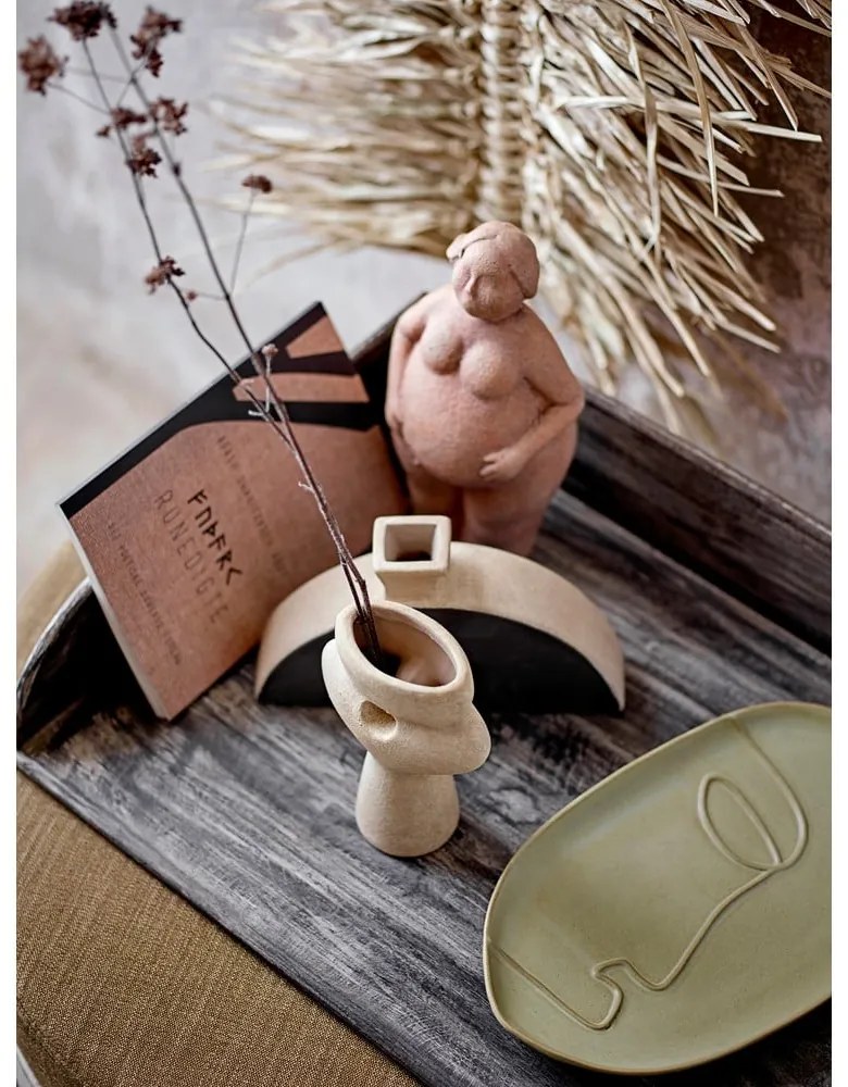 Agyagkerámia dekoratív tál 18.5x30 cm Ngan – Bloomingville