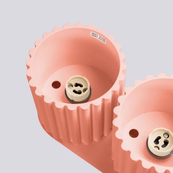 Sollux SL.1825 - AURA spotlámpa 2xGU10/10W/230V rózsaszín