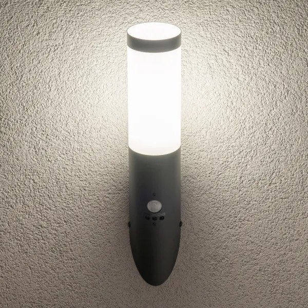 BRILAGI - Kültéri fali lámpa érzékelővel ELIA 1xE27/20W/230V IP44 antracit