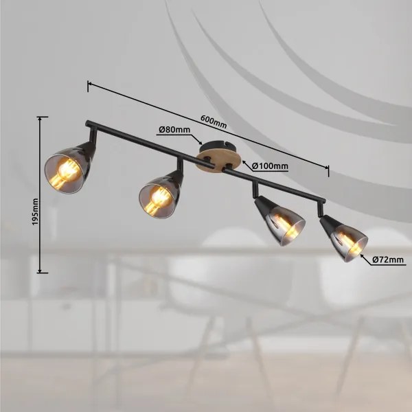 Globo 54311-4 - Spotlámpa MUBBY 4xE14/25W/230V