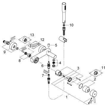 GROHE 32212001 - CONCETTO kádcsaptelep, fényes króm
