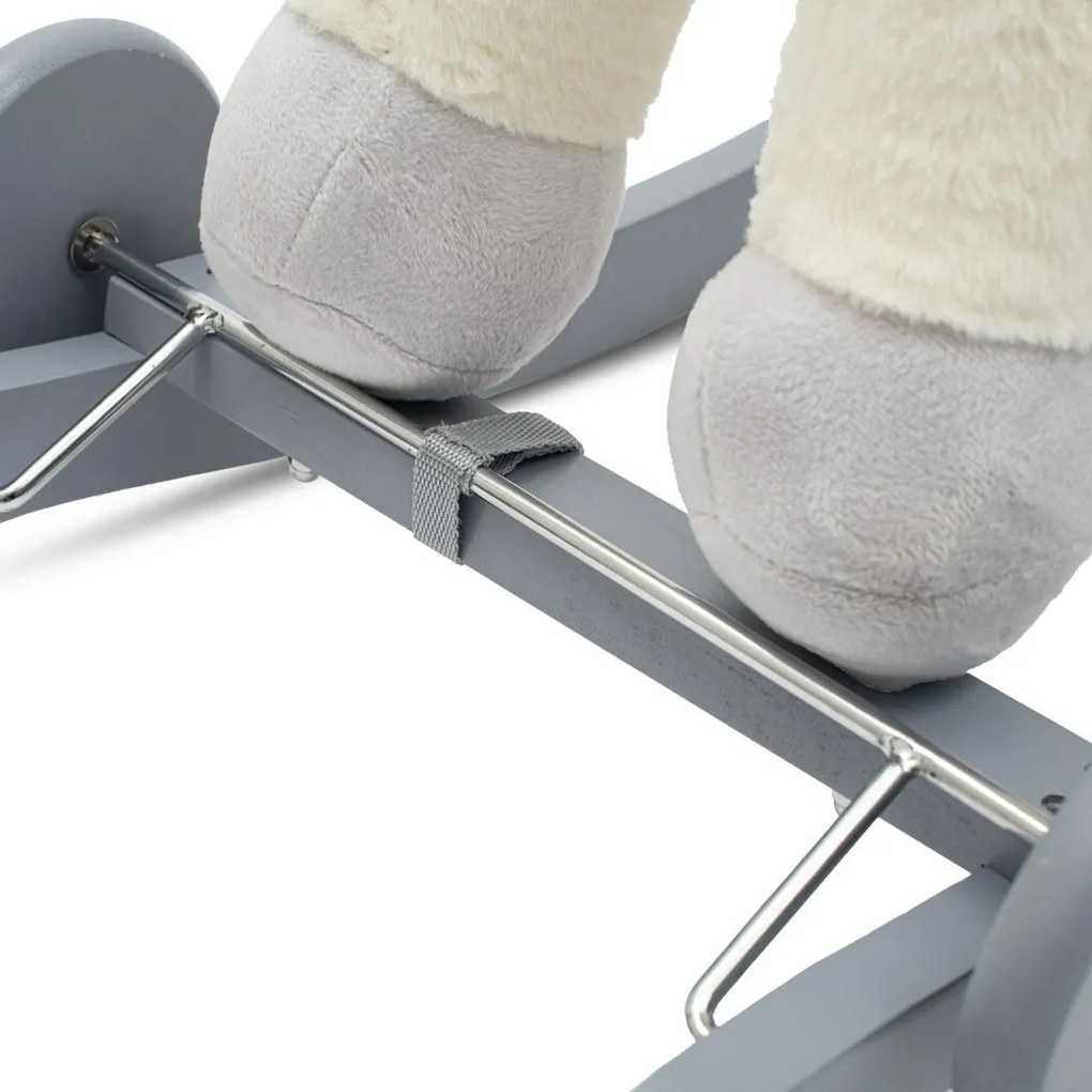 Baby Mix Hintaló játék dallammal és kerekekkel Unicorn fehér, 64 x 35 x 60 cm