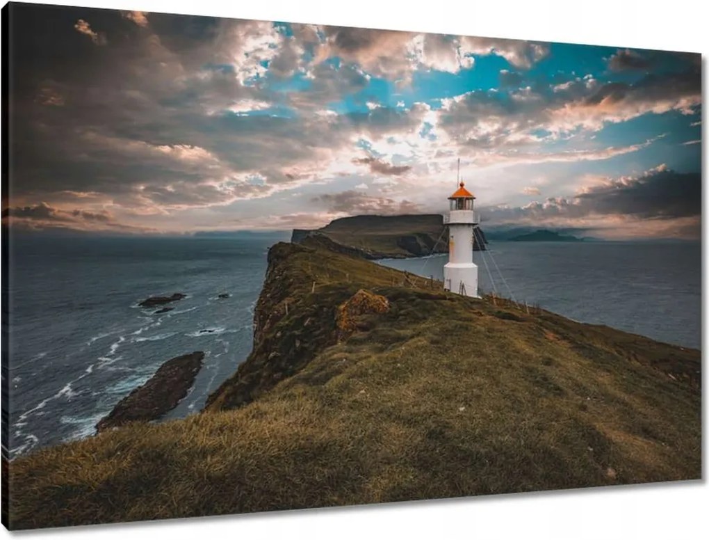 Vászonkép 90x60 Lámpás Mykines-en