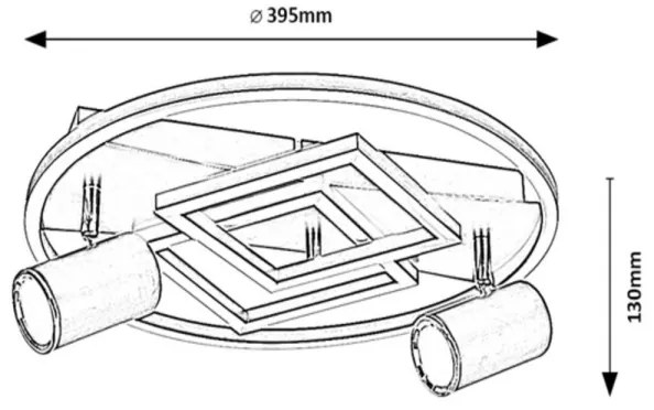 Rabalux 6905 - LED Mennyezeti spotlámpa AZTEC 5xLED/40W/230V