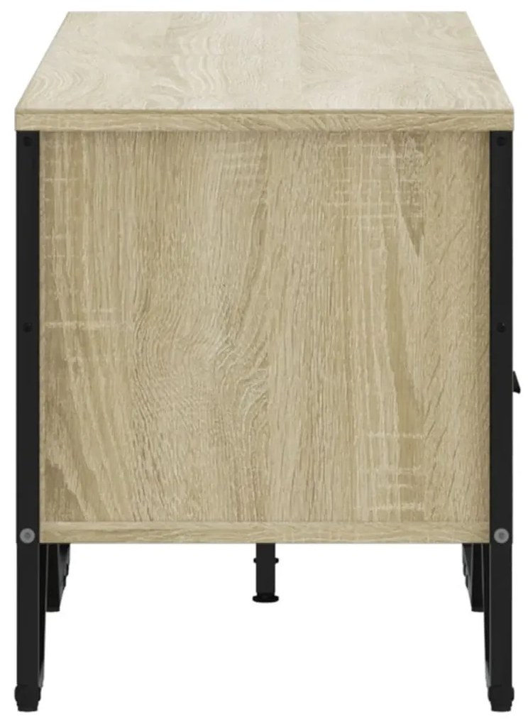 sonoma tölgy színű szerelt fa TV-szekrény 122 x 34 x 41 cm