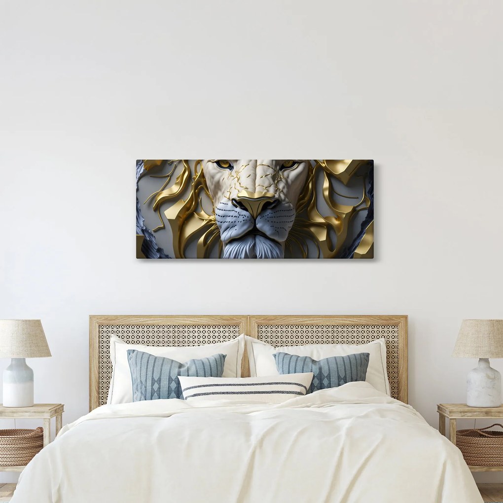 Kép - Oroszlánfej (120x50 cm)