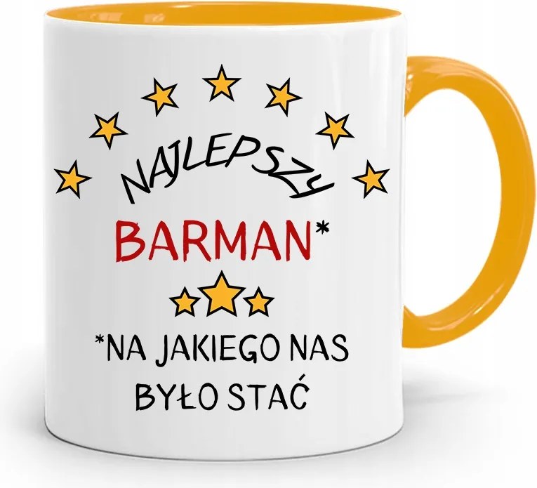 Sárga Bögre Csaposnak Legjobb Csapos Ajándék fényképes nyomtatással