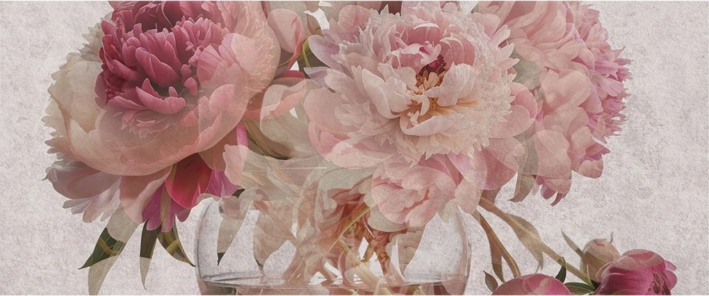 Flizelin tapéta Divatos 3D fali ragasztóval Bazsarózsa fekete 250x104 Ragasztó