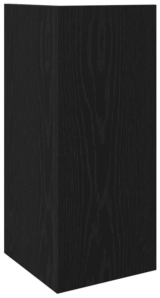 2 db fekete kisasztal polccal 25,5 x 27 x 60 cm