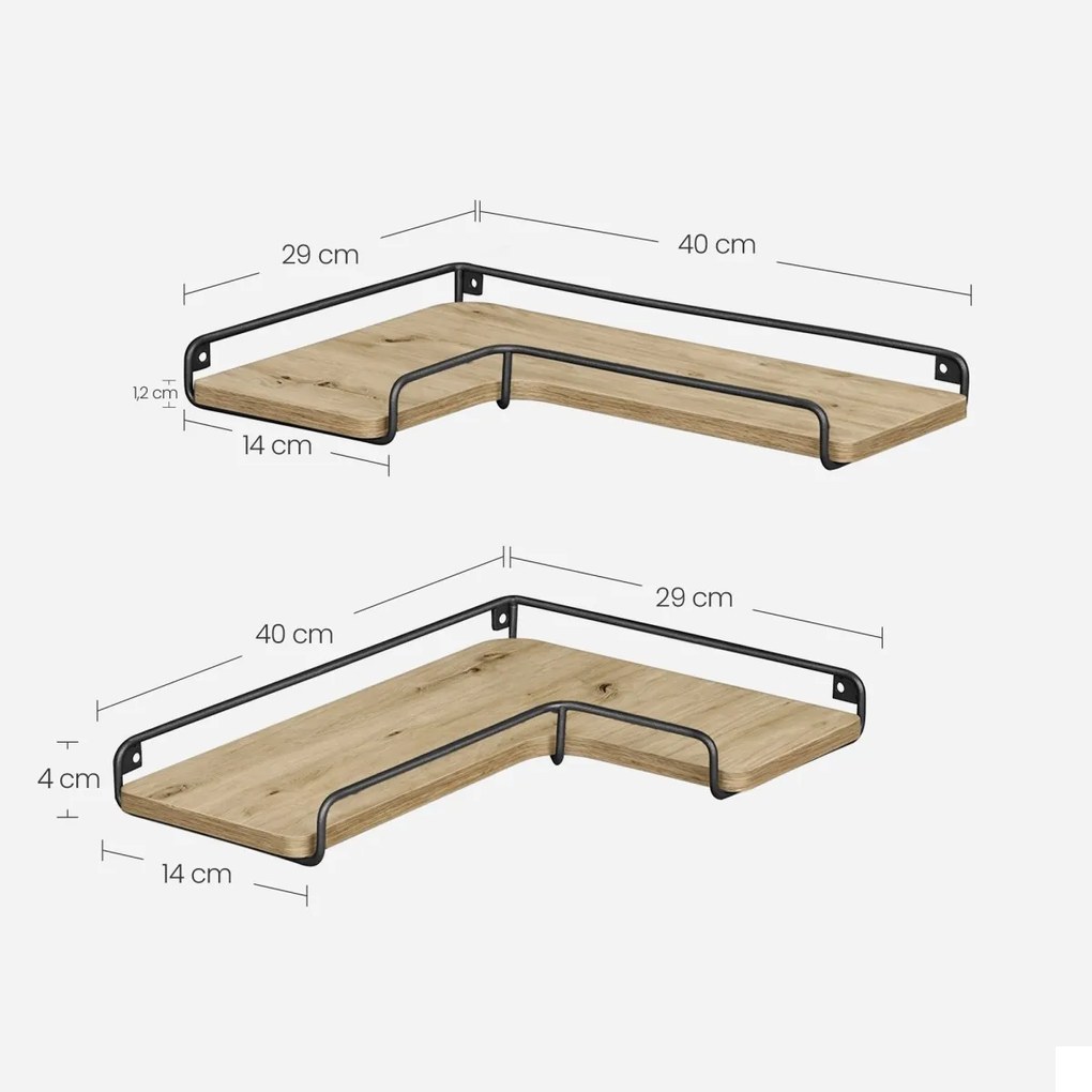 Sarokpolcok TAYLOR ARTISAN, szett 2 db