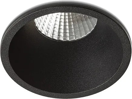 RENDL OWEN DIMM süllyesztett lámpa fekete 230V LED 7W 45° IP54 3000K - 1800K
