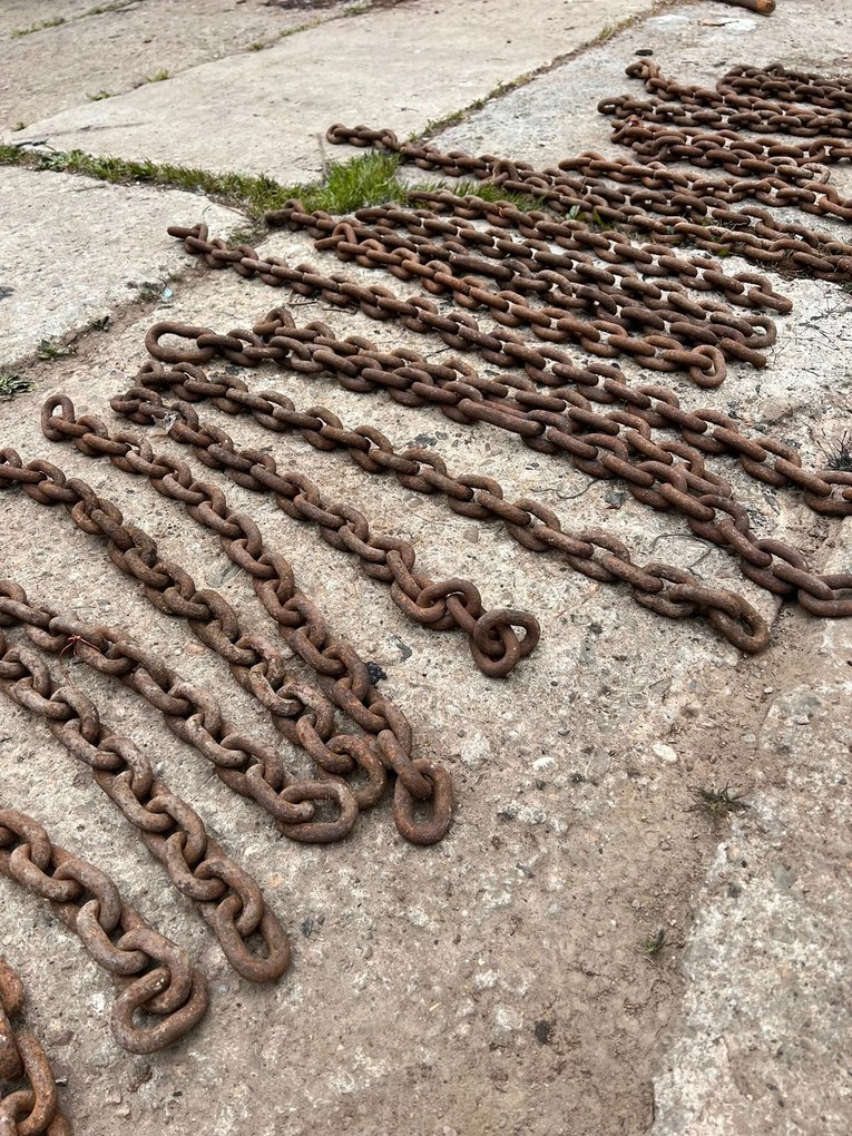 Régi vastag láncok lánc felakasztható dísz Diy Loft