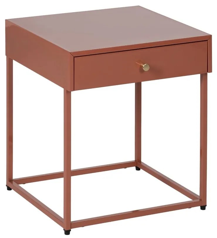 Terrakotta színű éjjeliszekrény Nara – Ixia