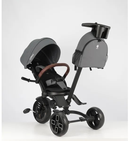 QPlay - Gyerek tricikli 7 az 1-ben COMFO MAX szürke