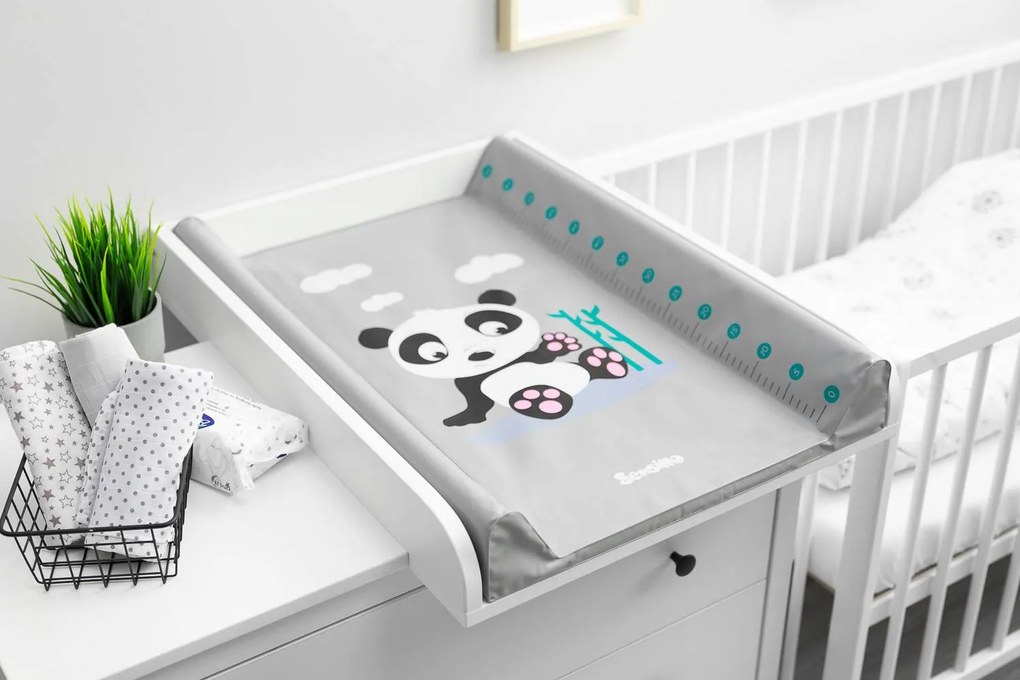 Pelenkázó alátét Sensillo Panda szürke