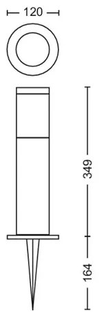 Philips UTRECHT LED kültéri lámpa 24W 230V 2700K IP44