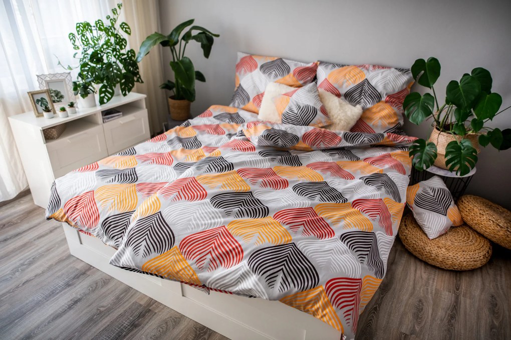 3 db pamut szatén lap Blade 200x140cm+90x70cm TiaHome