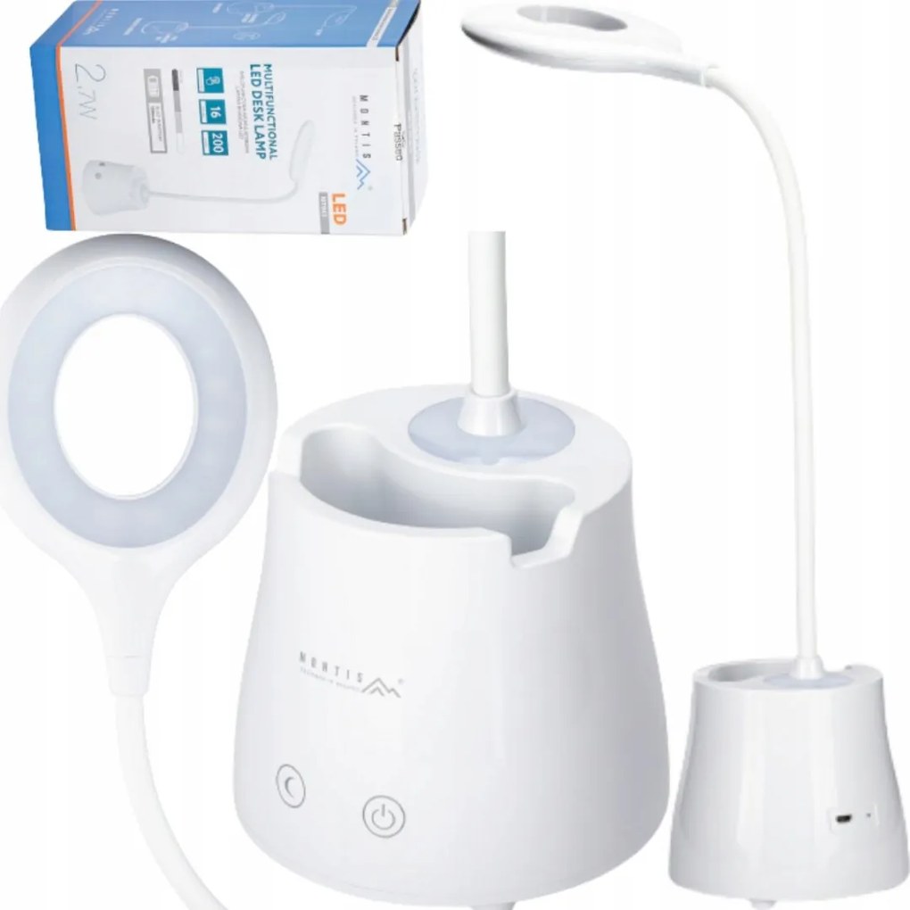 Multifunkciós Akkumulátoros Led Asztali Lámpa