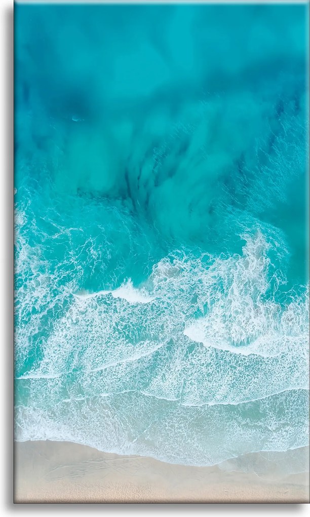 Vászonkép Tengerpart Őrült Víz Hullámok 50x80 cm Ideális ajándék