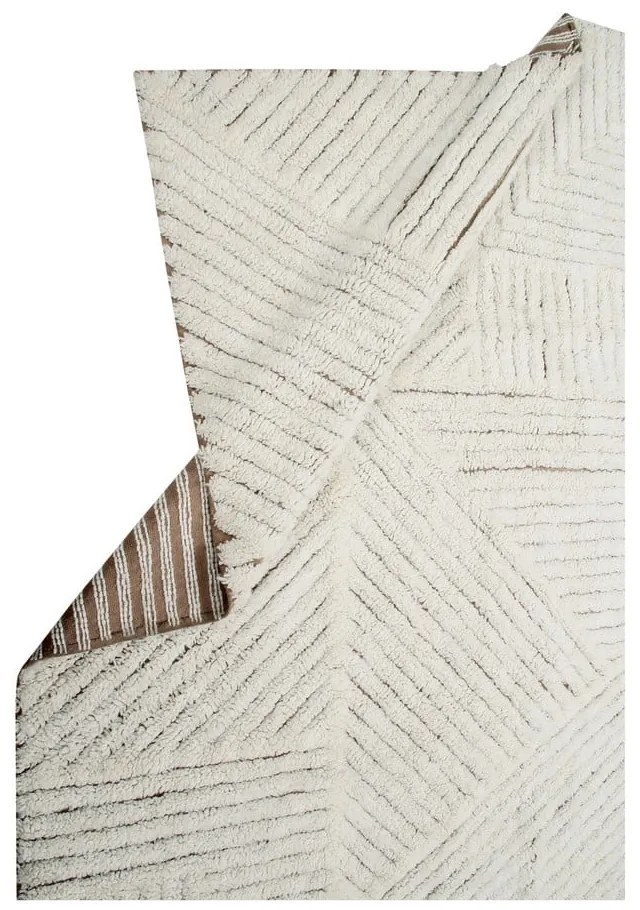 Krémszínű mosható kézi szövésű gyapjú szőnyeg 170x240 cm Almond Valley – Lorena Canals