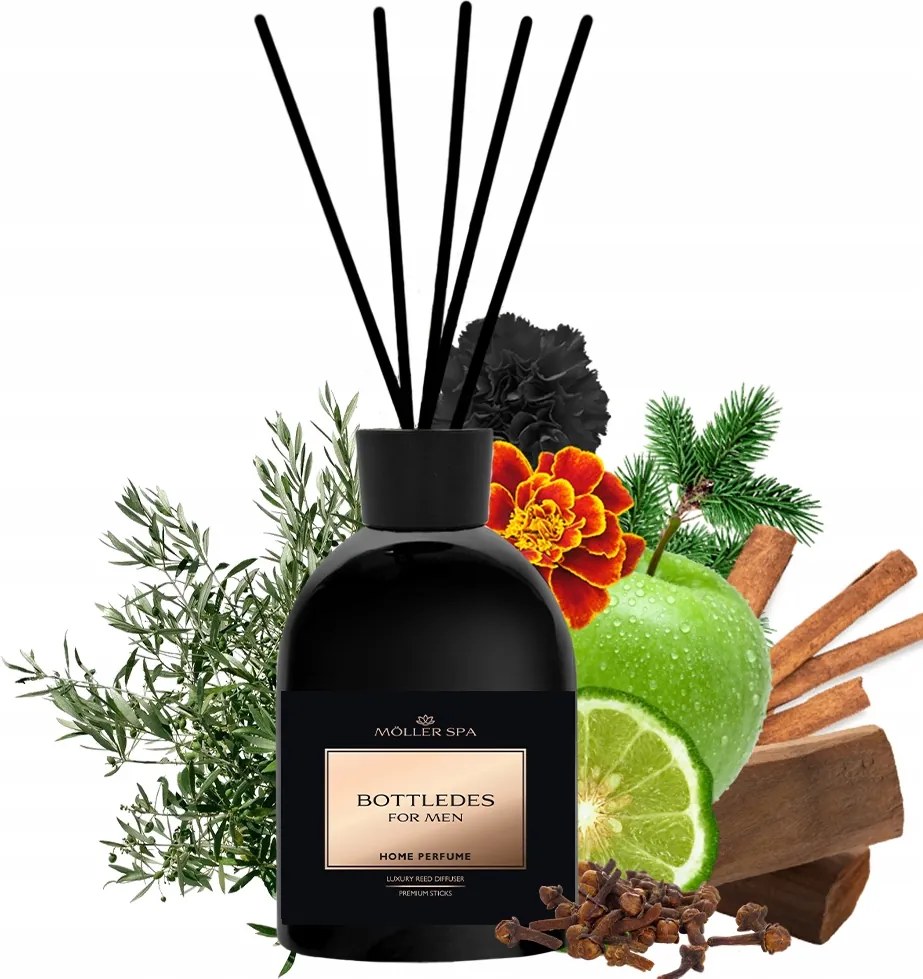 Bottled Aroma diffúzor 250ml pálcikák Luxus és tartós illat otthonra