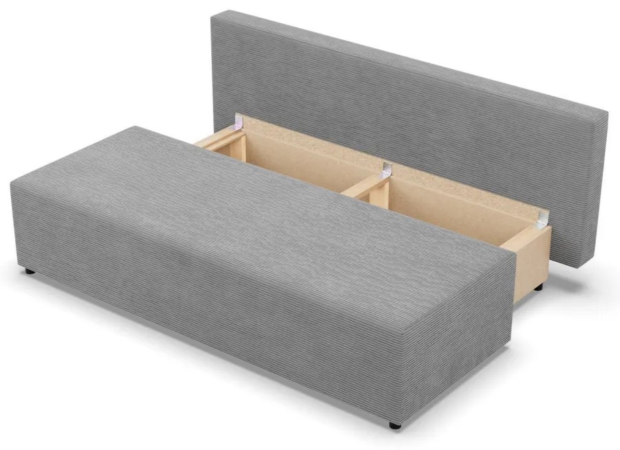 Nobu kanapé, kordbársony, szürke