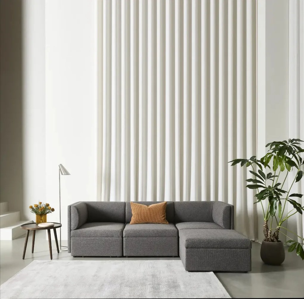 Harriet 3 személyes kanapé puffal