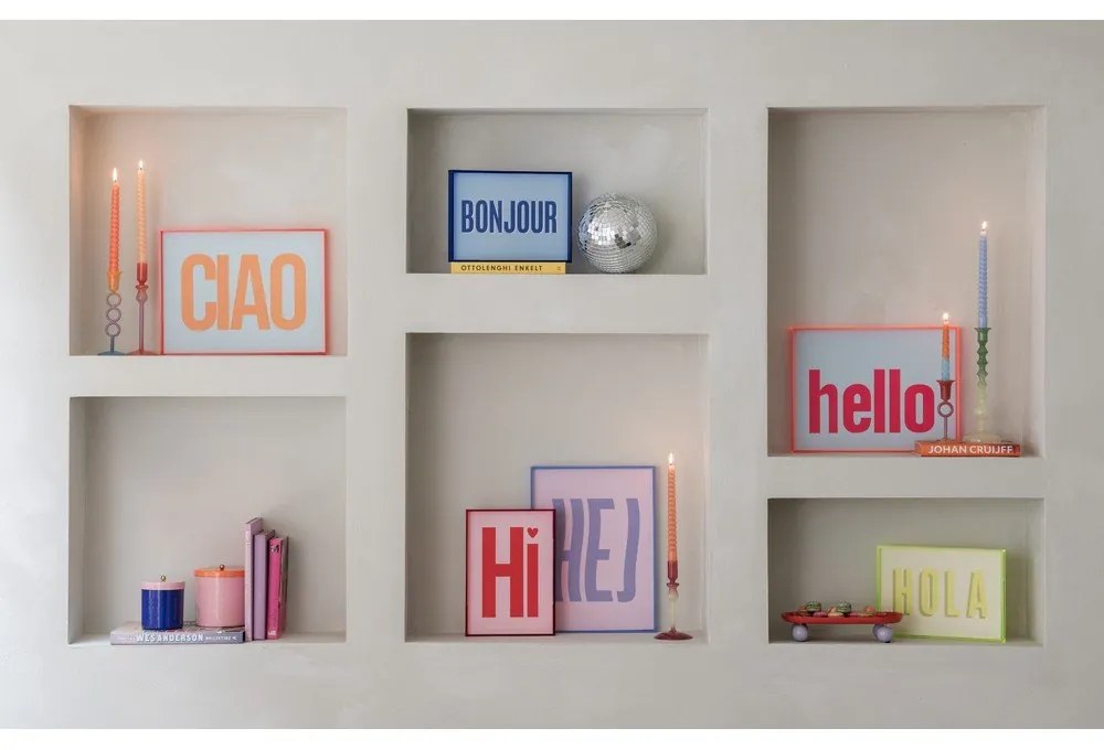 Üveg gyertyatartó Duo Colores – PT LIVING