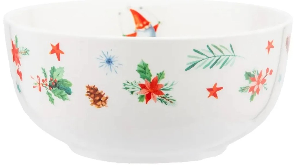 Altom porcelán tál Winter Gnomes 14 cm, 600 ml