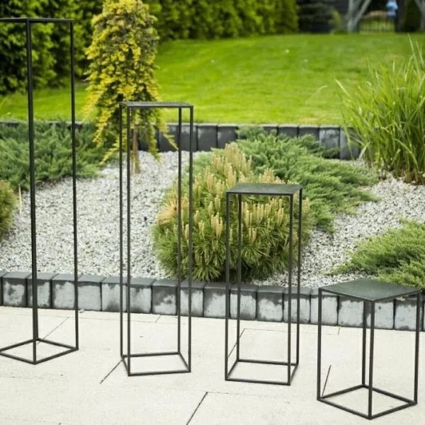 Virágállvány 40x24 cm fekete