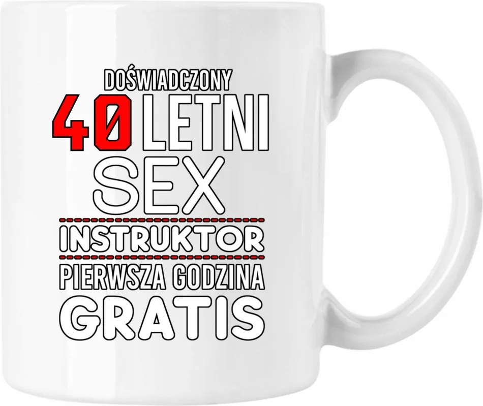 Bögre 40 Nyári Szex Oktató Humor Fehér 330ml