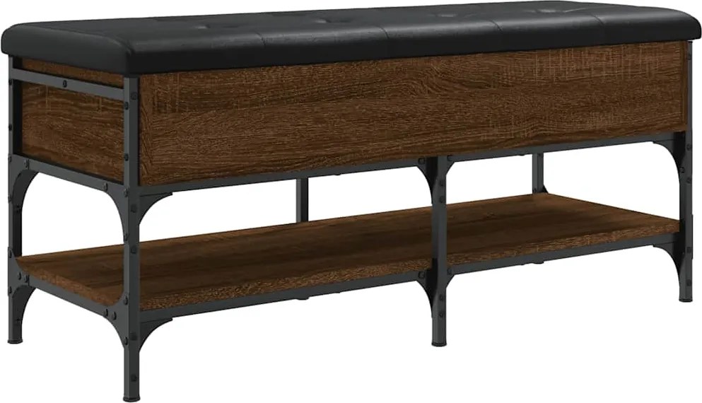 vidaXL barna tölgy színű szerelt fa cipőpolc 102 x 42 x 45 cm