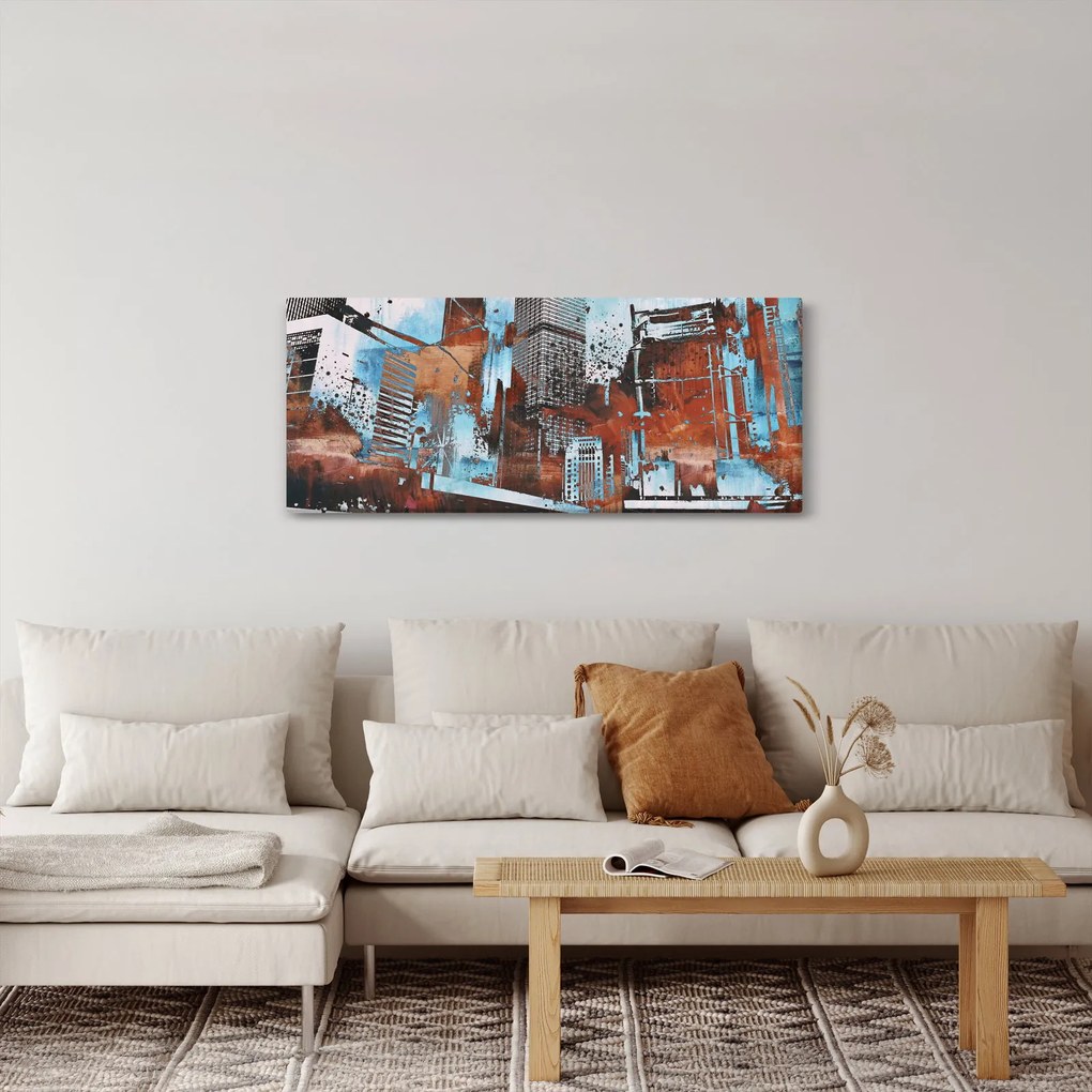 Kép - felhőkarcolók (120x50 cm)