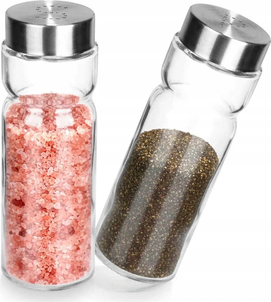 Nagy Sószóró Borsszóró Szett Üveg Bors Sótartó 170 ml