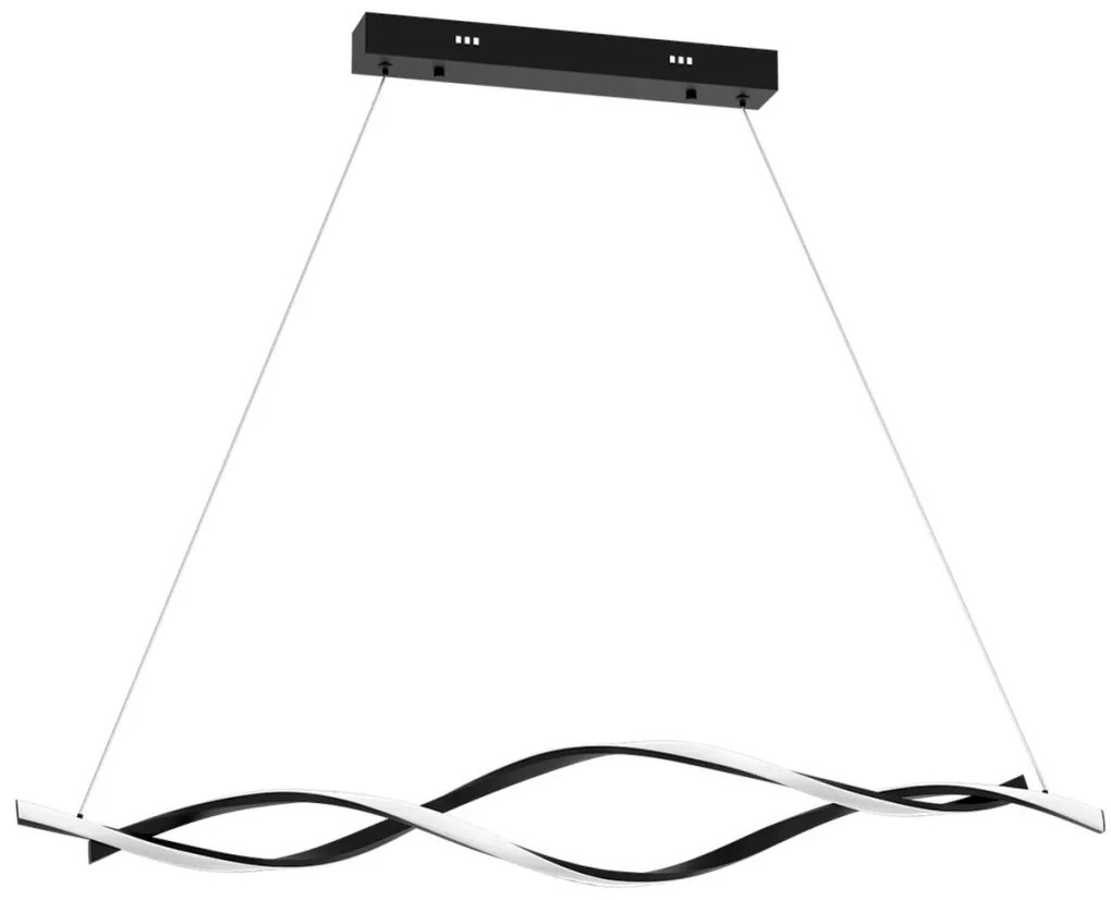 MILAGRO ML8609 GRANT Modern Led Függesztett Lámpa Fekete LED IP20