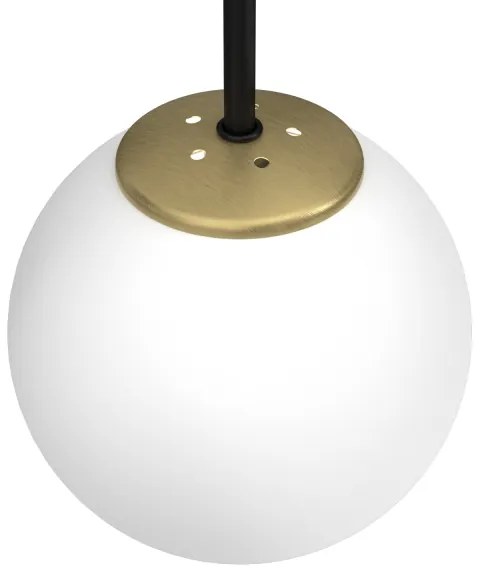 Fali lámpa CAMBRIDGE 1xE14/60W/230V fekete/sárgaréz